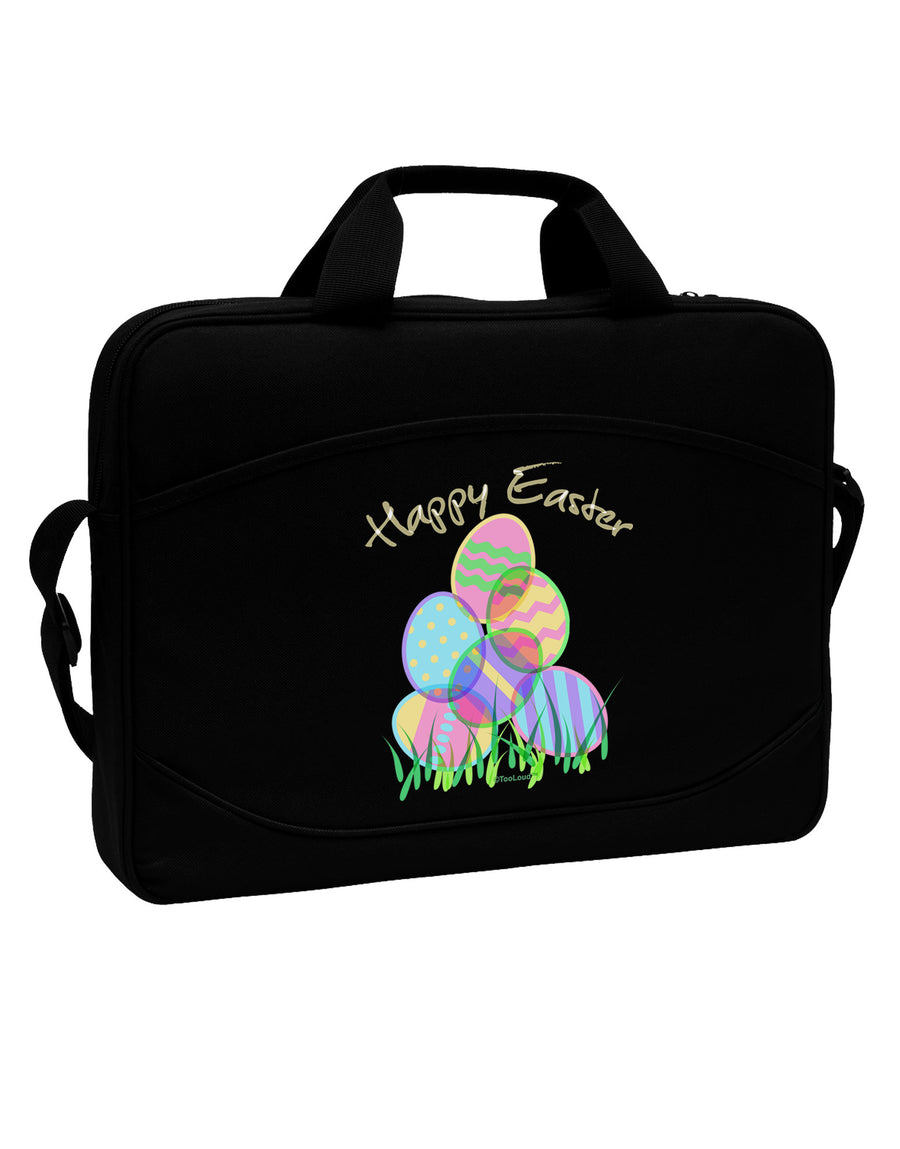 Happy Easter Gel Look Print 15&#x22; Dark Laptop / Tablet Case Bag-Laptop / Tablet Case Bag-TooLoud-Black-White-15 Inches-Davson Sales