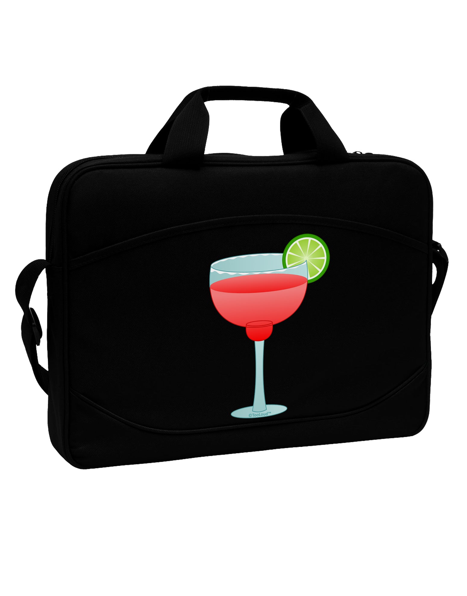 Red Margarita with Lime - Cinco de Mayo 15&#x22; Dark Laptop / Tablet Case Bag by TooLoud-Laptop / Tablet Case Bag-TooLoud-Black-Davson Sales