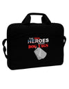 Heroes Dog Tags 15&#x22; Dark Laptop / Tablet Case Bag-Laptop / Tablet Case Bag-TooLoud-Black-Davson Sales