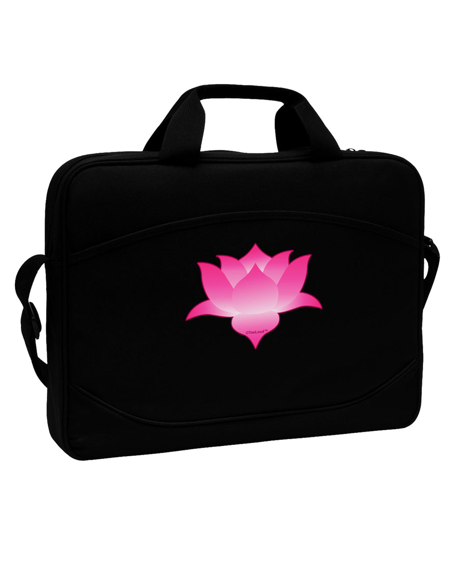 Lotus Flower Design Gradient 15&#x22; Dark Laptop / Tablet Case Bag by TooLoud-Laptop / Tablet Case Bag-TooLoud-Black-Davson Sales