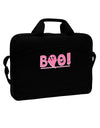 Cute Boo Text Pink 15&#x22; Dark Laptop / Tablet Case Bag-Laptop / Tablet Case Bag-TooLoud-Black-White-Davson Sales