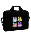 Geometric Wolf Head Pop Art 15&#x22; Dark Laptop / Tablet Case Bag-Laptop / Tablet Case Bag-TooLoud-Black-15 Inches-Davson Sales