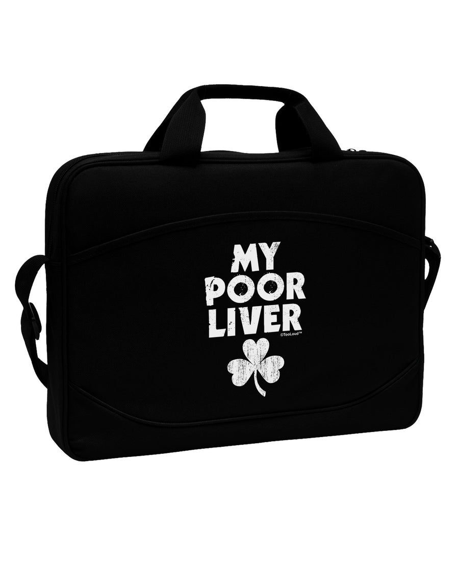 My Poor Liver - St Patrick's Day 15&#x22; Dark Laptop / Tablet Case Bag by TooLoud-Laptop / Tablet Case Bag-TooLoud-Black-Davson Sales