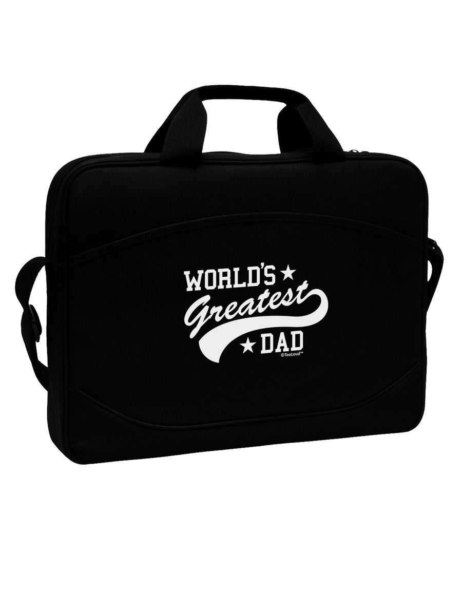 World's Greatest Dad - Sport Style 15&#x22; Dark Laptop / Tablet Case Bag by TooLoud-Laptop / Tablet Case Bag-TooLoud-Black-Davson Sales
