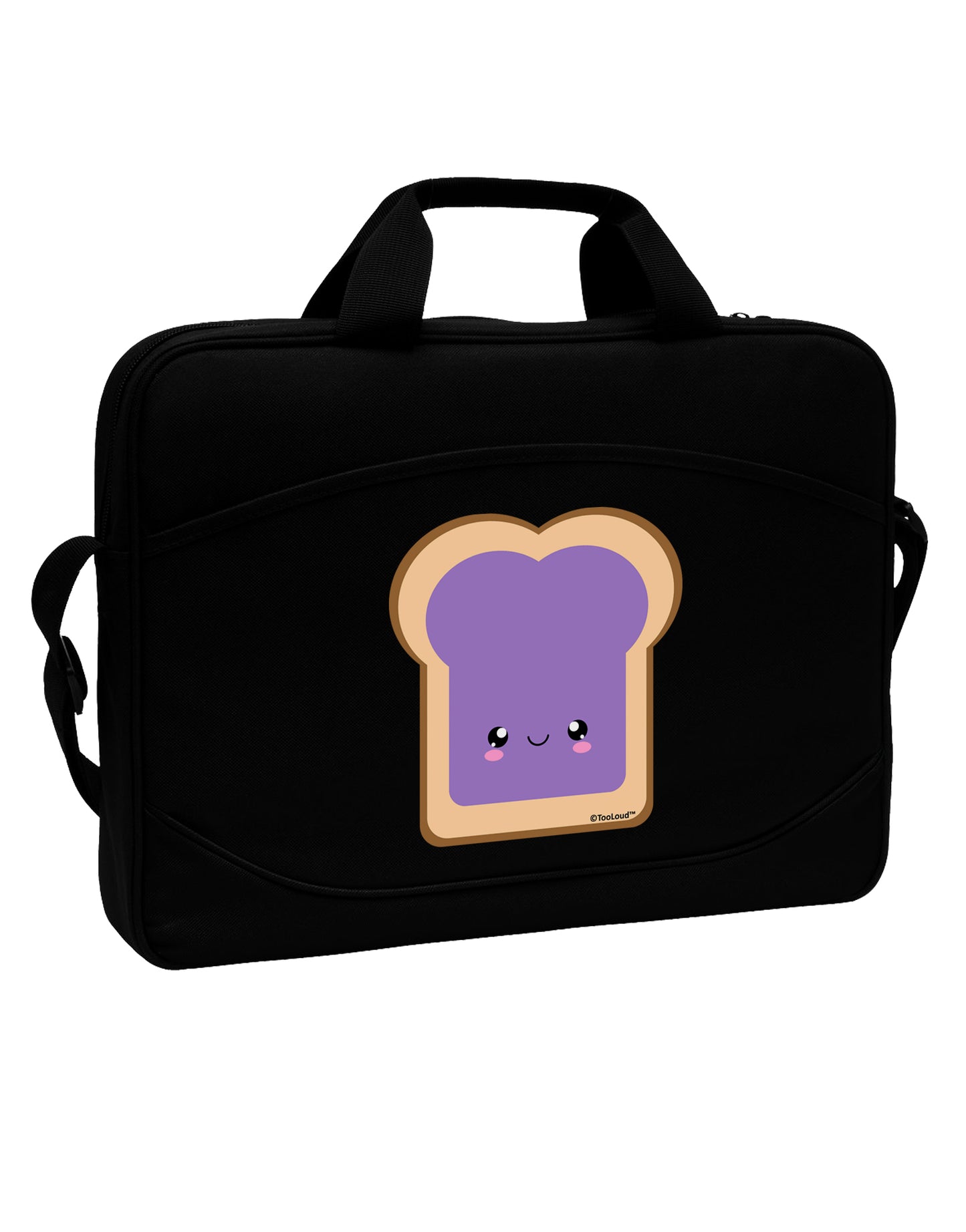 Cute Matching Design - PB and J - Jelly 15&#x22; Dark Laptop / Tablet Case Bag by TooLoud-Laptop / Tablet Case Bag-TooLoud-Black-Davson Sales
