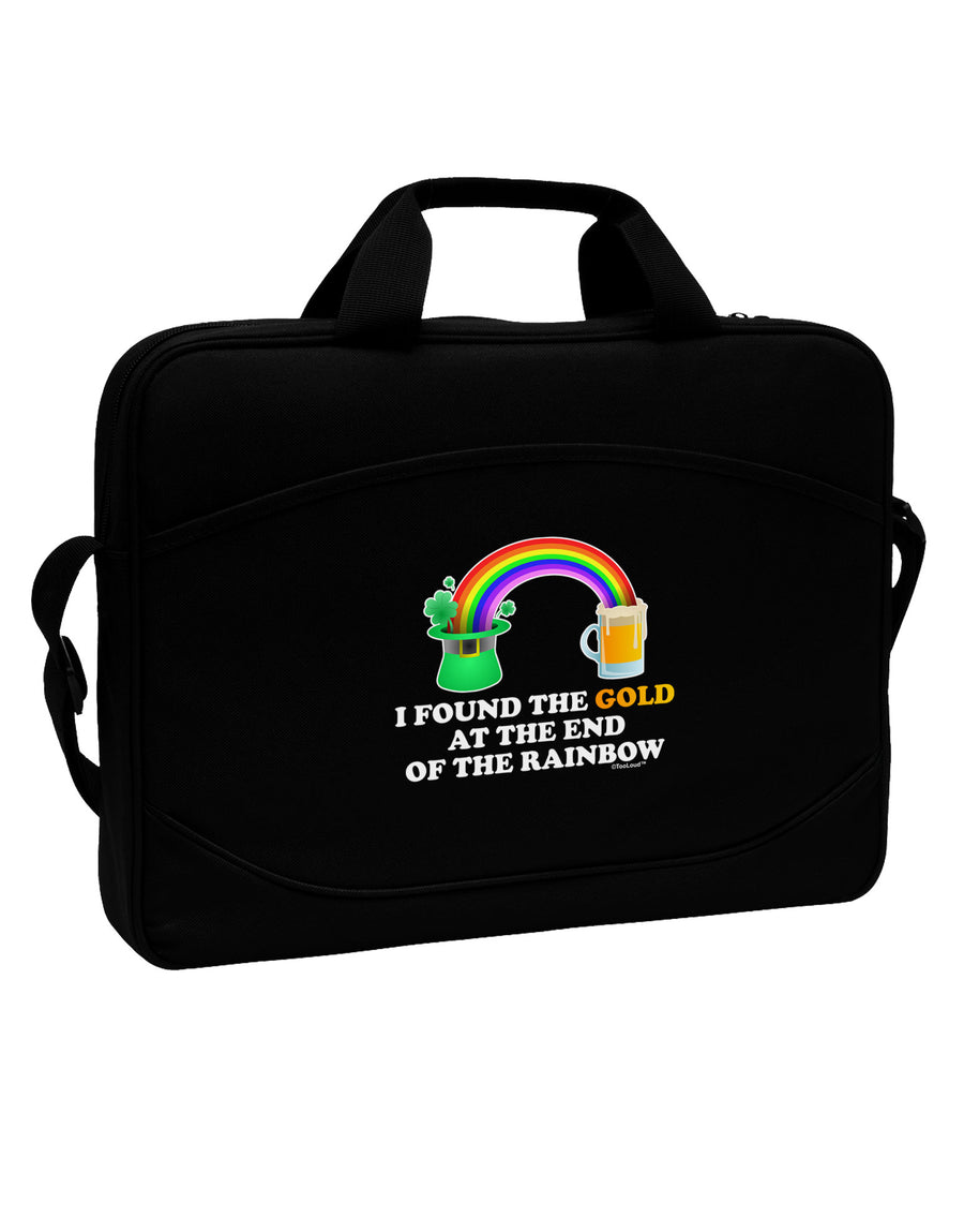 End Of The Rainbow Text 15&#x22; Dark Laptop / Tablet Case Bag-Laptop / Tablet Case Bag-TooLoud-Black-White-15 Inches-Davson Sales