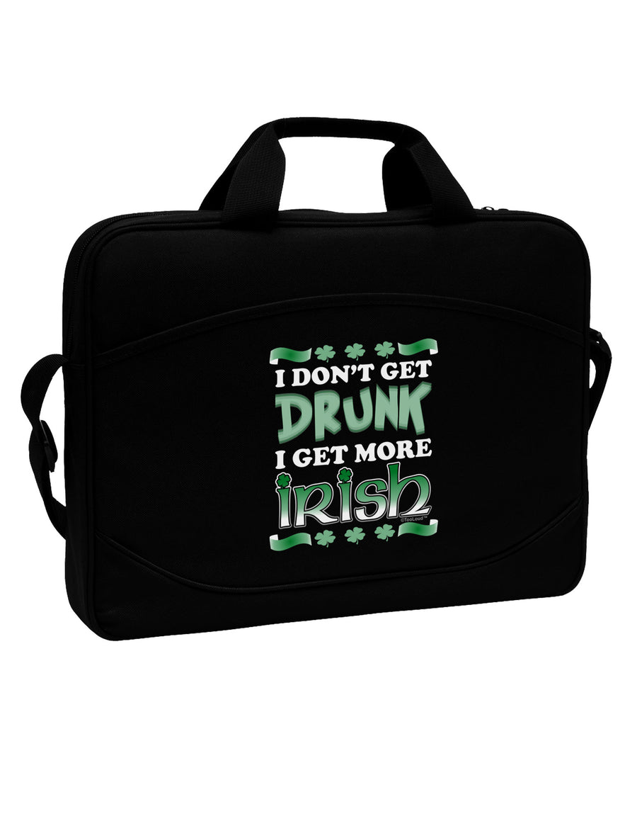 I Don't Get Drunk - Irish 15&#x22; Dark Laptop / Tablet Case Bag-Laptop / Tablet Case Bag-TooLoud-Black-White-15 Inches-Davson Sales