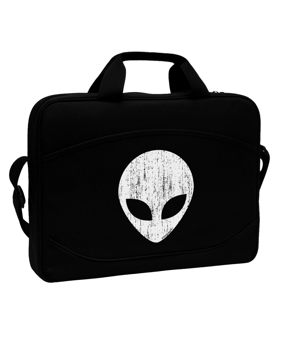 Extraterrestrial Face - Alien Distressed 15&#x22; Dark Laptop / Tablet Case Bag by TooLoud-Laptop / Tablet Case Bag-TooLoud-Black-Davson Sales