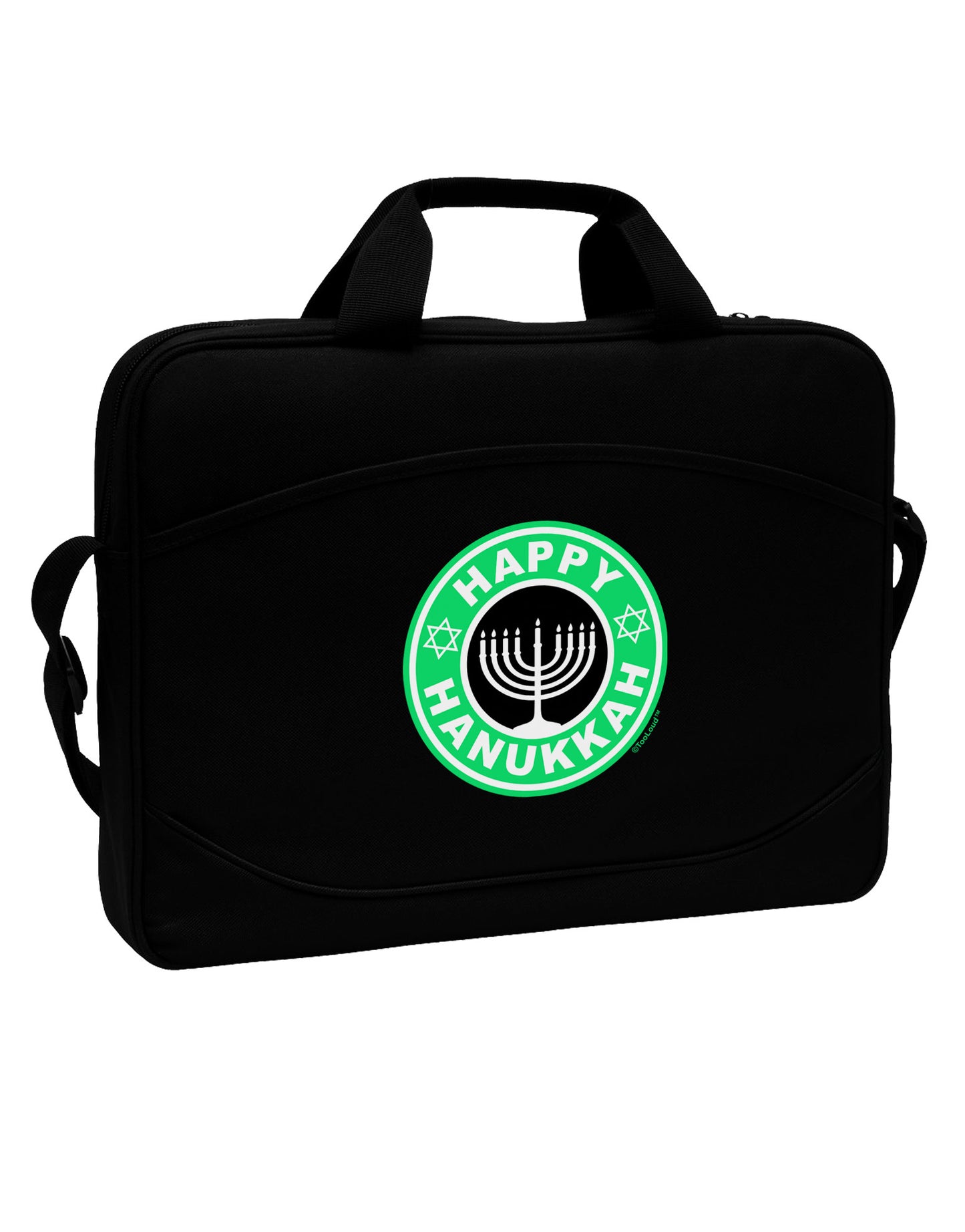 Happy Hanukkah Latte Logo 15&#x22; Dark Laptop / Tablet Case Bag-Laptop / Tablet Case Bag-TooLoud-Black-Davson Sales