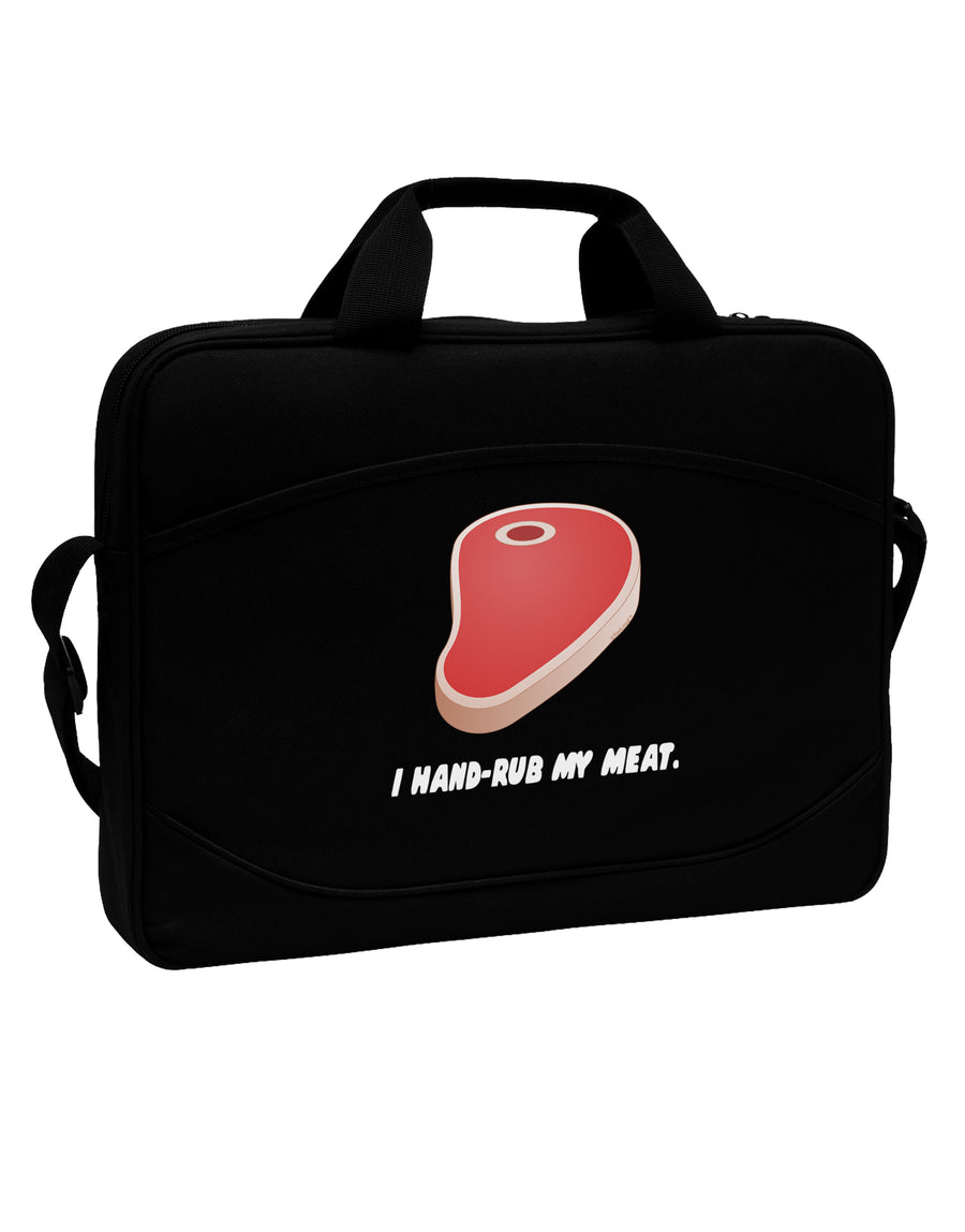 I Hand-Rub My Meat - Steak 15&#x22; Dark Laptop / Tablet Case Bag by TooLoud-Laptop / Tablet Case Bag-TooLoud-Black-Davson Sales