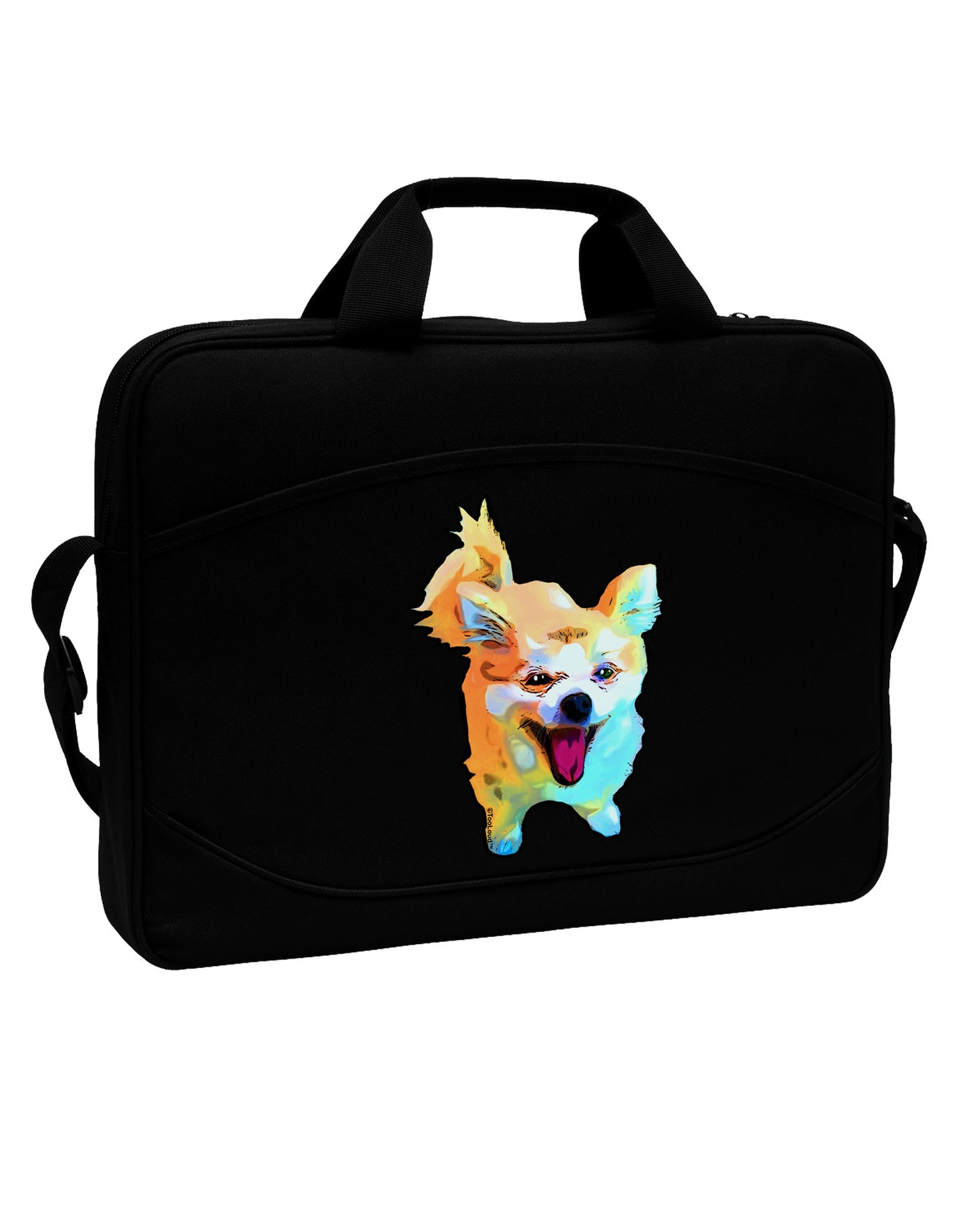 Cartoon Pomeranian 15" Dark Laptop / Tablet Case Bag-Laptop / Tablet Case Bag-TooLoud-Black-15 Inches-Davson Sales