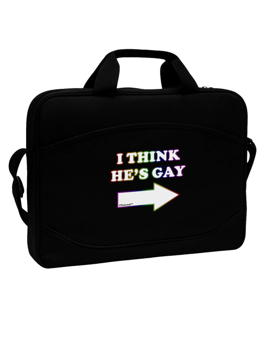 I Think He's Gay Right 15&#x22; Dark Laptop / Tablet Case Bag by TooLoud-Laptop / Tablet Case Bag-TooLoud-Black-15 Inches-Davson Sales