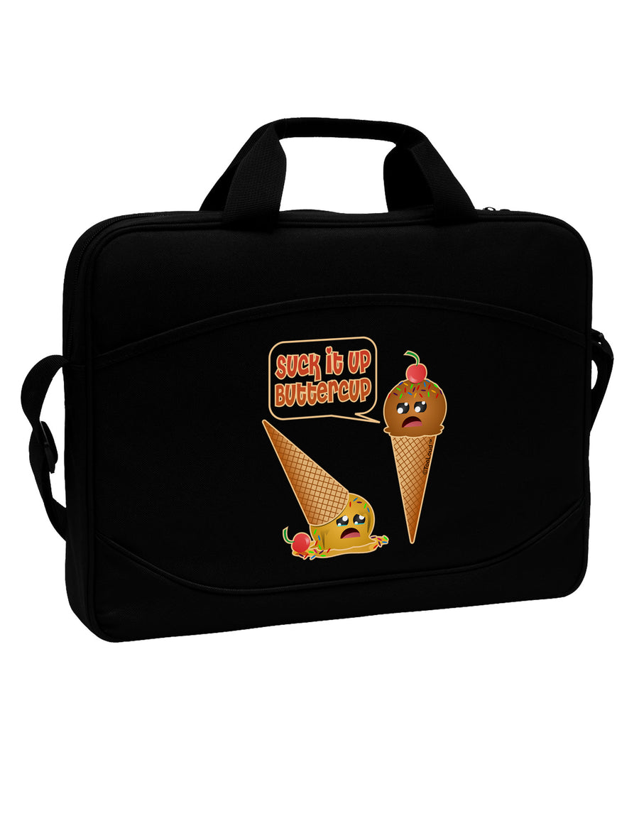 Suck It Up Buttercup Icecream 15&#x22; Dark Laptop / Tablet Case Bag-Laptop / Tablet Case Bag-TooLoud-Black-Davson Sales