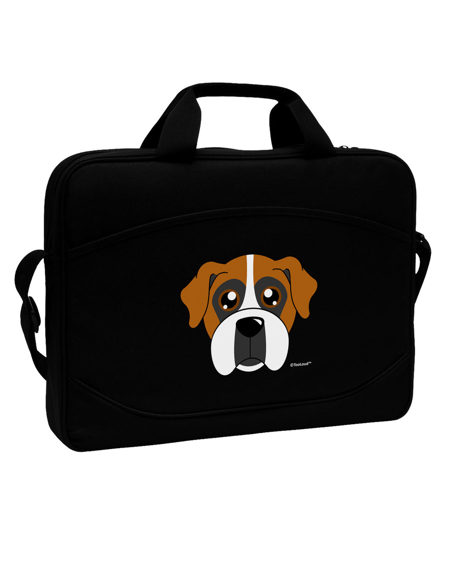 Cute Boxer Dog 15&#x22; Dark Laptop / Tablet Case Bag by TooLoud-Laptop / Tablet Case Bag-TooLoud-Black-Davson Sales