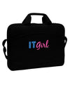 IT Girl 15&#x22; Dark Laptop / Tablet Case Bag by TooLoud-Laptop / Tablet Case Bag-TooLoud-Black-White-15 Inches-Davson Sales