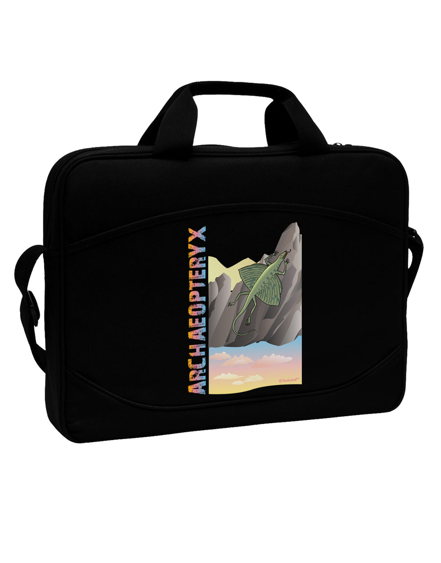 Archaopteryx - With Name 15&#x22; Dark Laptop / Tablet Case Bag by TooLoud-Laptop / Tablet Case Bag-TooLoud-Black-Davson Sales