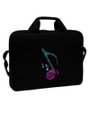 Music Note Typography 15&#x22; Dark Laptop / Tablet Case Bag-Laptop / Tablet Case Bag-TooLoud-Black-White-15 Inches-Davson Sales