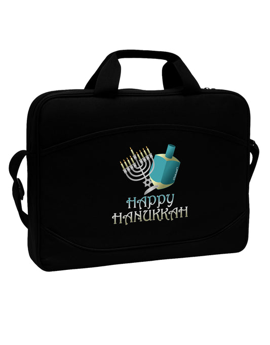 Blue & Silver Happy Hanukkah 15&#x22; Dark Laptop / Tablet Case Bag-Laptop / Tablet Case Bag-TooLoud-Black-Davson Sales