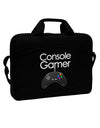 Console Gamer 15&#x22; Dark Laptop / Tablet Case Bag by TooLoud-Laptop / Tablet Case Bag-TooLoud-Black-White-15 Inches-Davson Sales