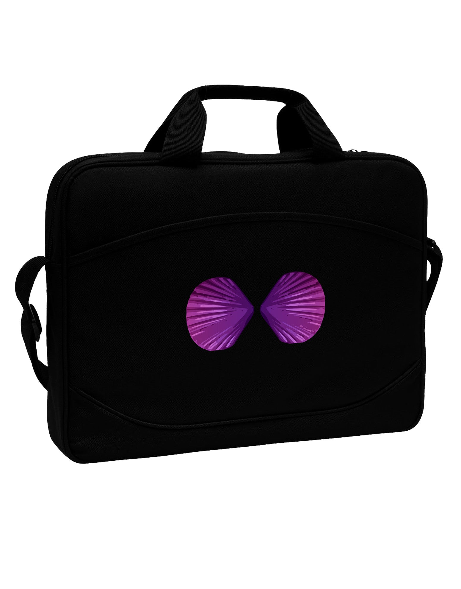 Mermaid Shell Bra Purple 15&#x22; Dark Laptop / Tablet Case Bag by TooLoud-Laptop / Tablet Case Bag-TooLoud-Black-15 Inches-Davson Sales