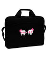 8-Bit Skull Love - Girl and Girl 15&#x22; Dark Laptop / Tablet Case Bag by TooLoud-Laptop / Tablet Case Bag-TooLoud-Black-Davson Sales