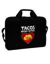 Tacos before Vatos 15&#x22; Dark Laptop / Tablet Case Bag by TooLoud-Laptop / Tablet Case Bag-TooLoud-Black-Davson Sales