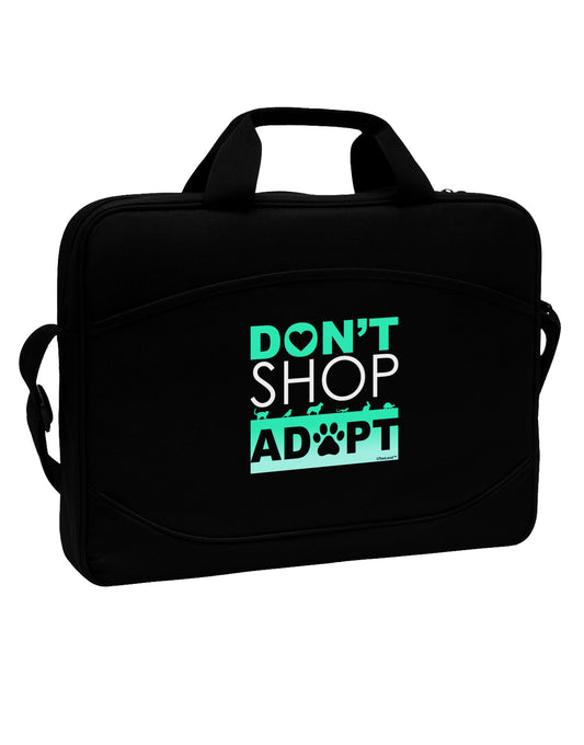 Don't Shop Adopt 15&#x22; Dark Laptop / Tablet Case Bag-Laptop / Tablet Case Bag-TooLoud-Black-Davson Sales