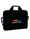 Autism Awareness Month - Colorful Puzzle Pieces 15&#x22; Dark Laptop / Tablet Case Bag by TooLoud-Laptop / Tablet Case Bag-TooLoud-Black-Davson Sales