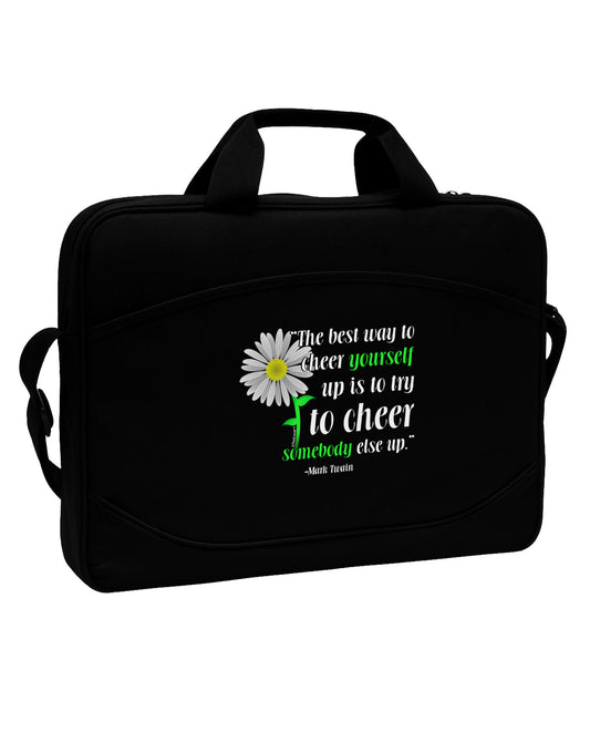 Cheer Yourself Up Mark Twain 15&#x22; Dark Laptop / Tablet Case Bag-Laptop / Tablet Case Bag-TooLoud-Black-15 Inches-Davson Sales