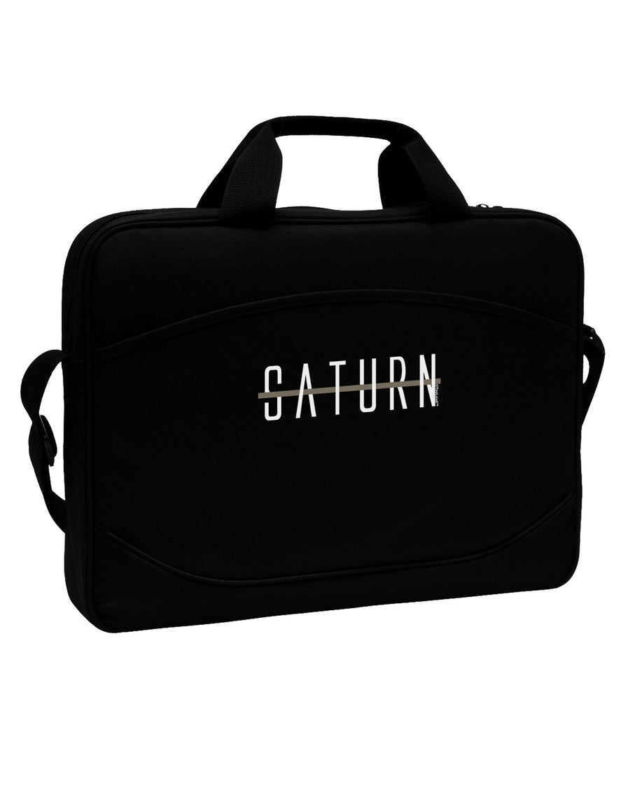 Planet Saturn Text Only 15&#x22; Dark Laptop / Tablet Case Bag by TooLoud-Laptop / Tablet Case Bag-TooLoud-Black-Davson Sales