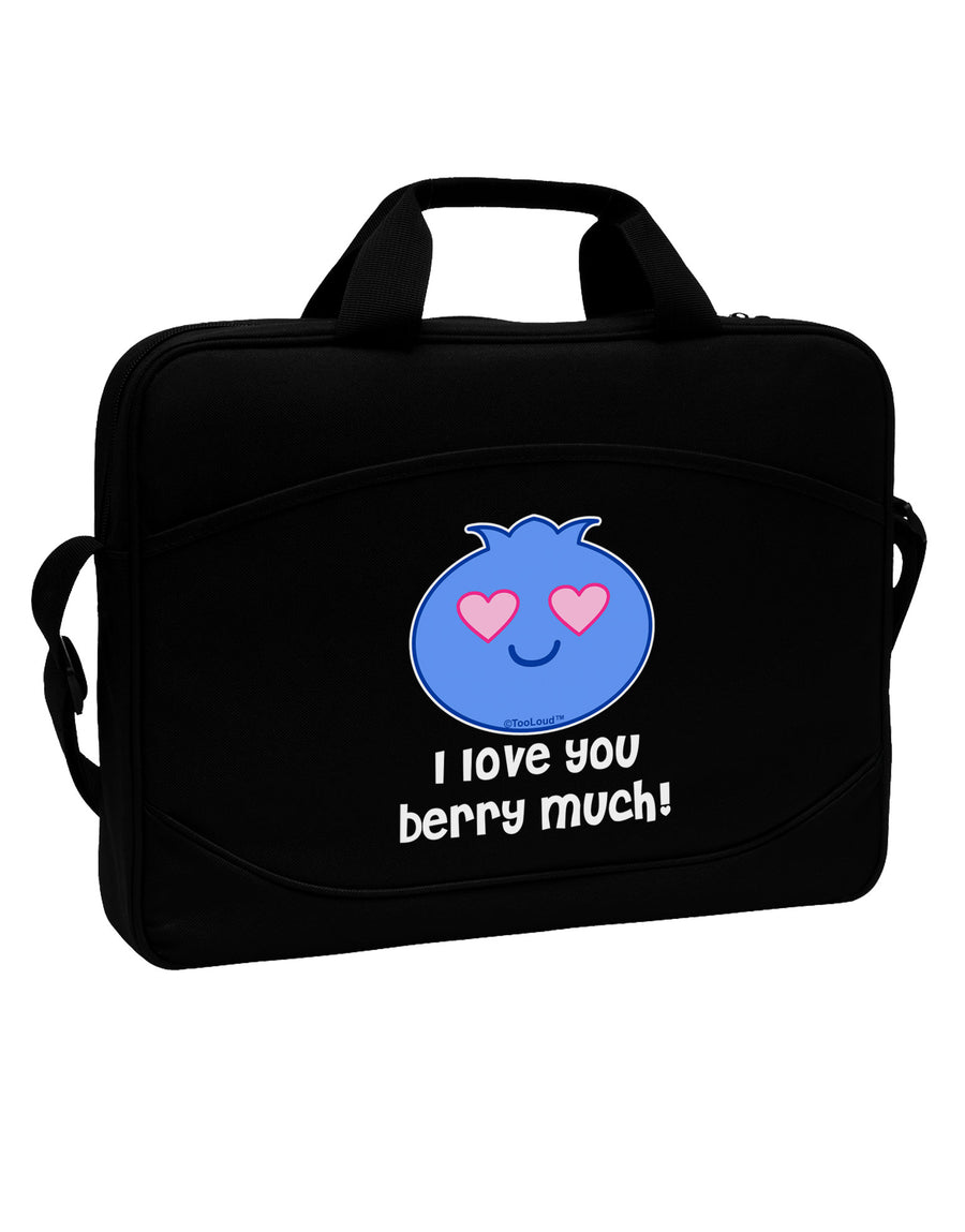 I Love You Berry Much 15&#x22; Dark Laptop / Tablet Case Bag by TooLoud-Laptop / Tablet Case Bag-TooLoud-Black-Davson Sales