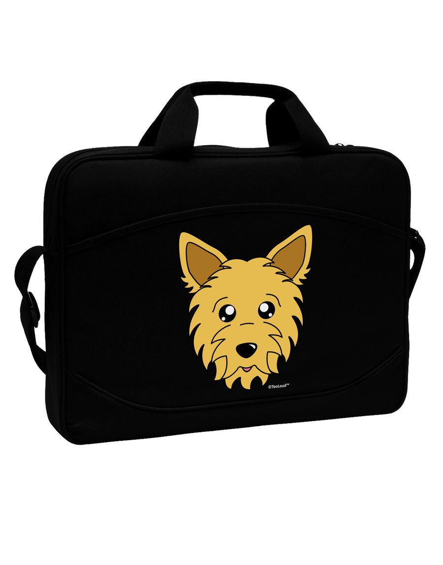 Cute Yorkshire Terrier Yorkie Dog 15&#x22; Dark Laptop / Tablet Case Bag by TooLoud-Laptop / Tablet Case Bag-TooLoud-Black-Davson Sales