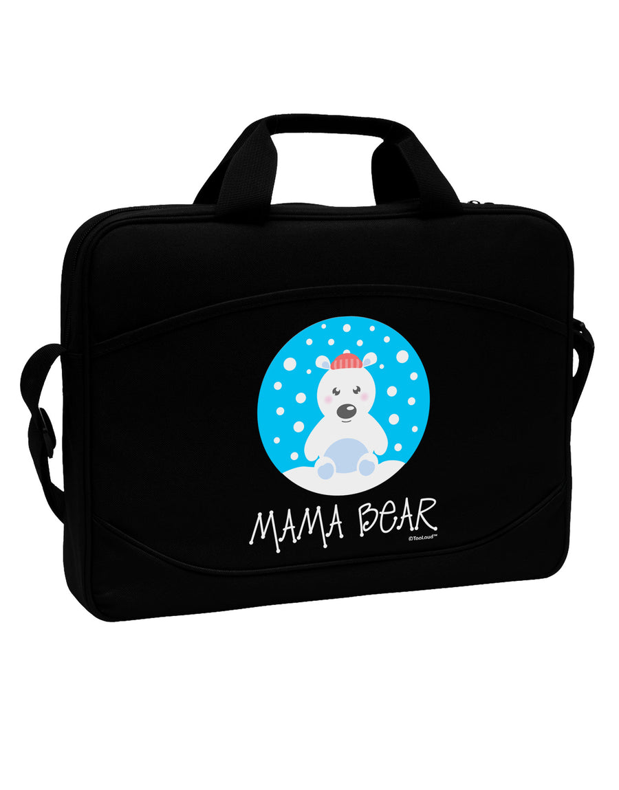 Matching Polar Bear Family - Mama Bear 15&#x22; Dark Laptop / Tablet Case Bag by TooLoud-Laptop / Tablet Case Bag-TooLoud-Black-Davson Sales