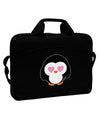 Cute Penguin - Heart Eyes 15&#x22; Dark Laptop / Tablet Case Bag by TooLoud-Laptop / Tablet Case Bag-TooLoud-Black-Davson Sales