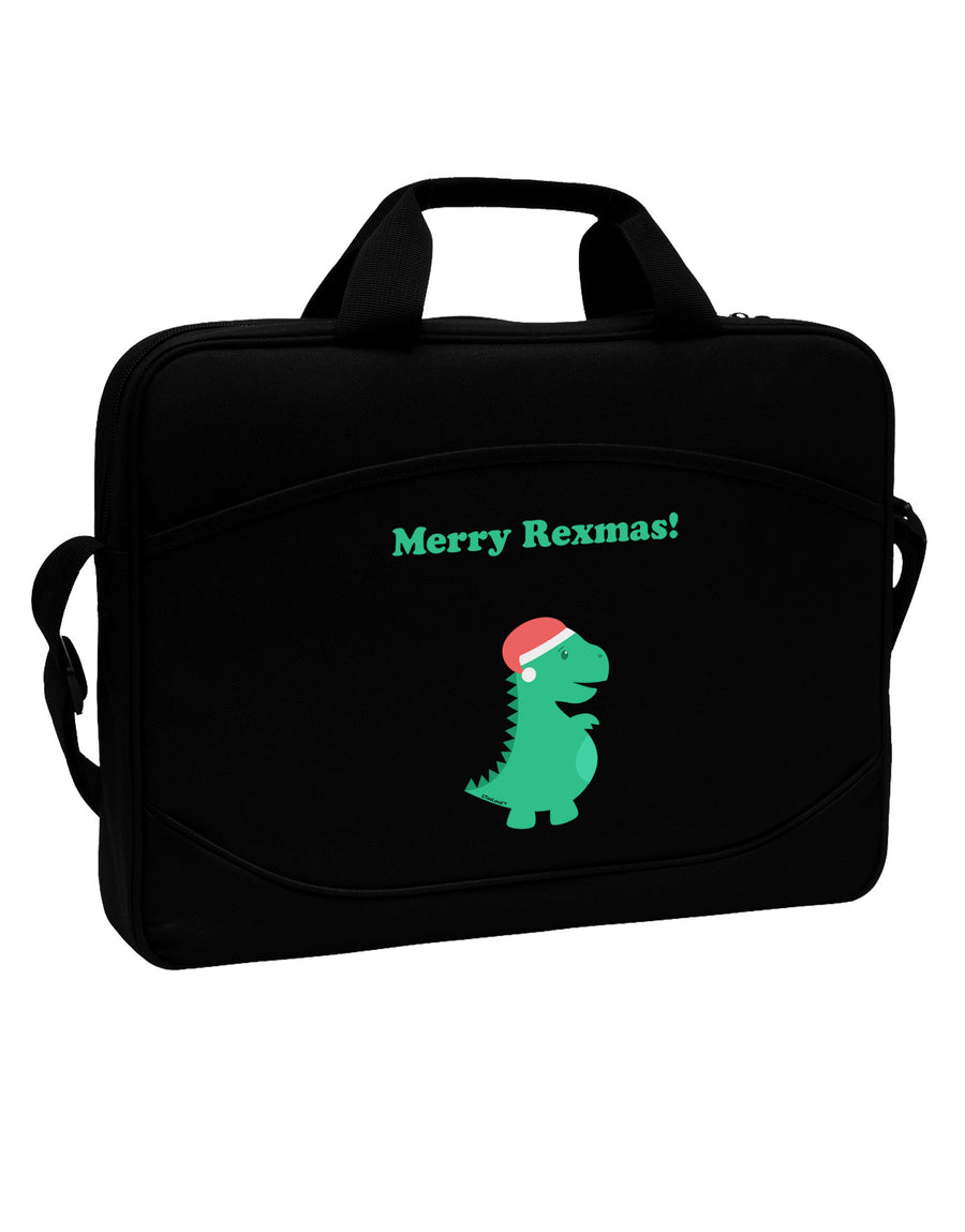 Merry Rexmas T-Rex Dinosaur Christmas 15&#x22; Dark Laptop / Tablet Case Bag-Laptop / Tablet Case Bag-TooLoud-Black-Davson Sales
