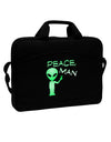 Peace Man Alien 15&#x22; Dark Laptop / Tablet Case Bag-Laptop / Tablet Case Bag-TooLoud-Black-White-15 Inches-Davson Sales