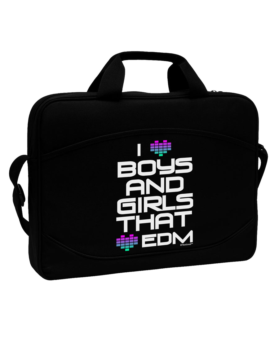 I Heart Boys and Girls That Heart EDM 15&#x22; Dark Laptop / Tablet Case Bag by TooLoud-Laptop / Tablet Case Bag-TooLoud-Black-Davson Sales