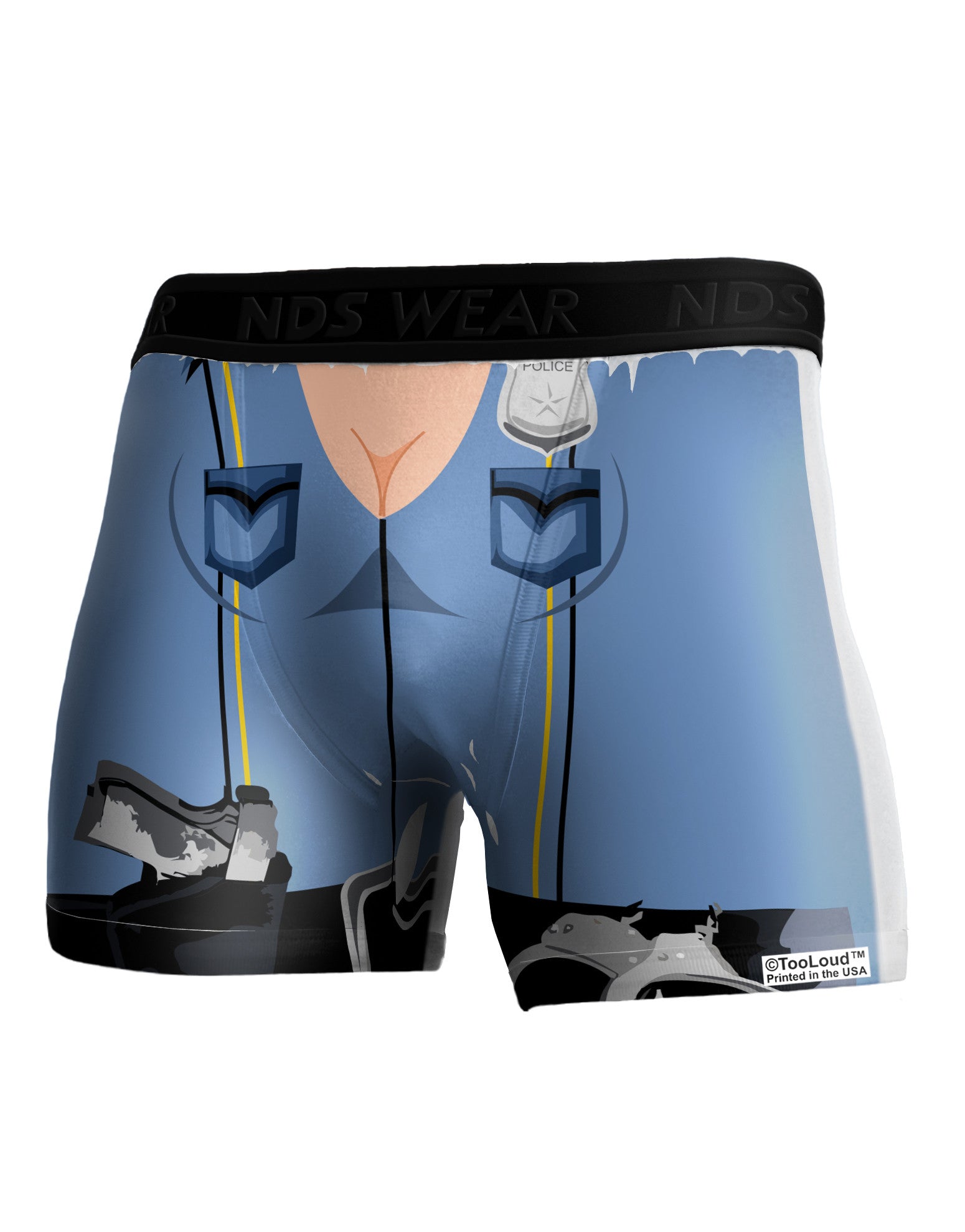 Sexy Cop AOP Boxer Brief Single Side All Over Print-TooLoud-White-Small-Davson Sales