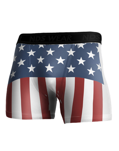 Stars and Stripes American Flag Boxer Brief Single Side All Over Print-Boxer Briefs-TooLoud-White-Small-Davson Sales