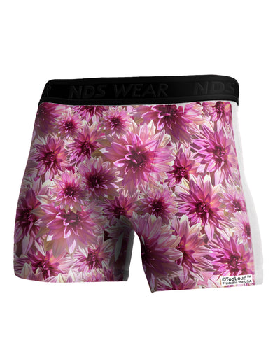 Pink Flowers Boxer Brief Single Side All Over Print-TooLoud-White-Small-Davson Sales