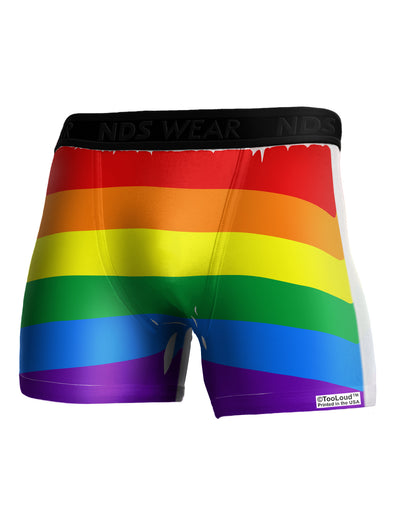 Rainbow Horizontal Gay Pride Flag Boxer Brief Single Side All Over Print by-TooLoud-White-Small-Davson Sales