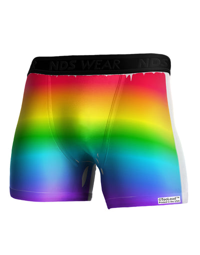 Horizontal Rainbow Gradient Boxer Brief Single Side All Over Print by-TooLoud-White-Small-Davson Sales