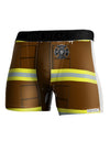 Firefighter Brown AOP Boxer Brief Single Side All Over Print-TooLoud-White-Small-Davson Sales