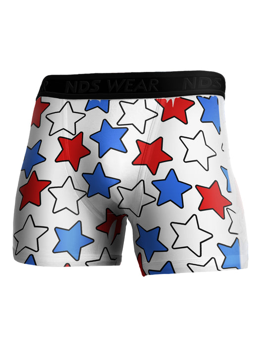Red White And Blue Stars Boxer Brief Single Side by TooLoud-TooLoud-White-Small-Davson Sales