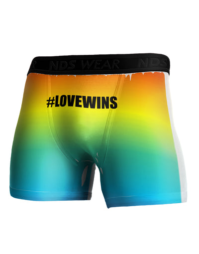 Rainbow Print - Hashtag Love Wins Boxer Brief Single Side All Over Print-TooLoud-White-Small-Davson Sales