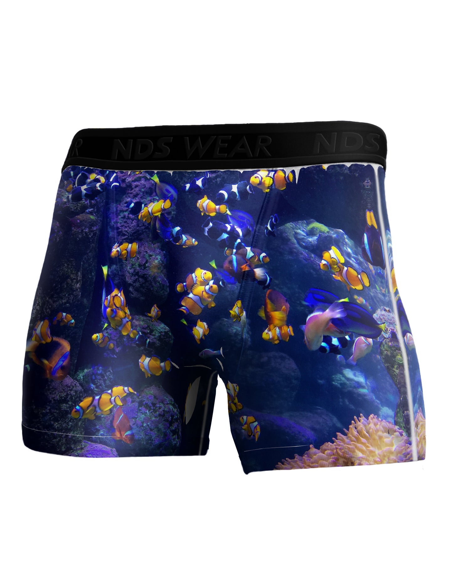 Underwater Ocean View Clownfish Boxer Brief Dual Sided All Over Print by TooLoud-Boxer Briefs-TooLoud-White-Small-Davson Sales