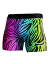 Rainbow Zebra Print Boxer Brief Dual Sided All Over Print-TooLoud-White-Small-Davson Sales