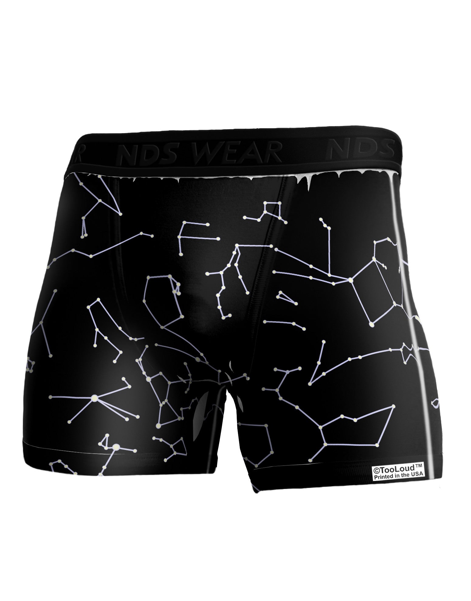 Constellations Black All Over Boxer Brief Dual Sided All Over Print-TooLoud-White-Small-Davson Sales