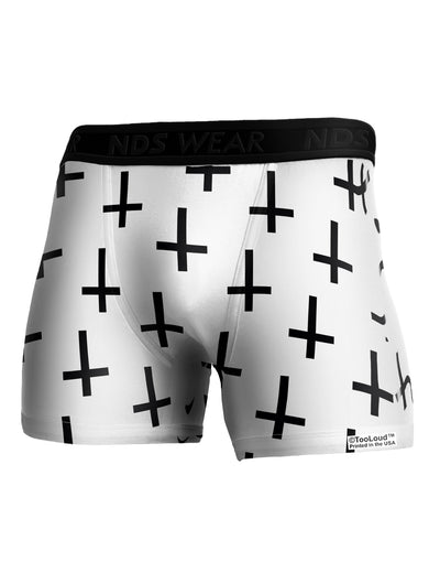 Inverted Crosses Boxer Brief Dual Sided All Over Print-TooLoud-White-Small-Davson Sales