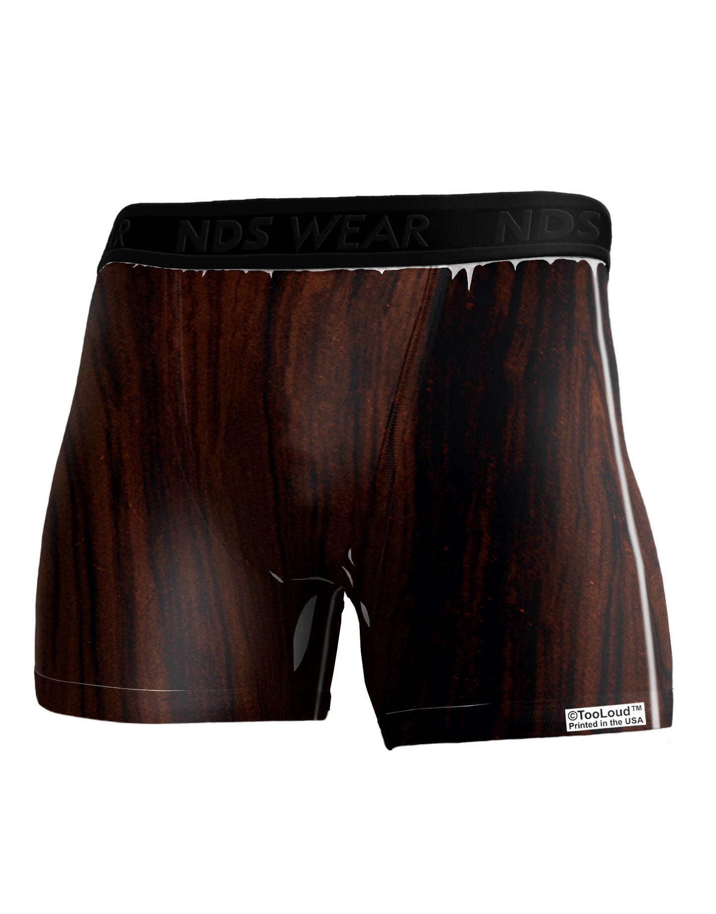 Dark Wood Look Boxer Brief Dual Sided All Over Print by-TooLoud-White-Small-Davson Sales